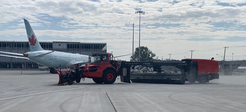 Schmidt TJS-C Towed Jet Sweeper at Montréal-Trudeau International Airport